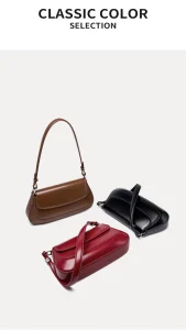 Premium Genuine Leather Saddle - Premium Genuine Leather Saddle Bag – Fall Winter Crossbody Shoulder Bag for Women in Caramel, Black and Burgundy