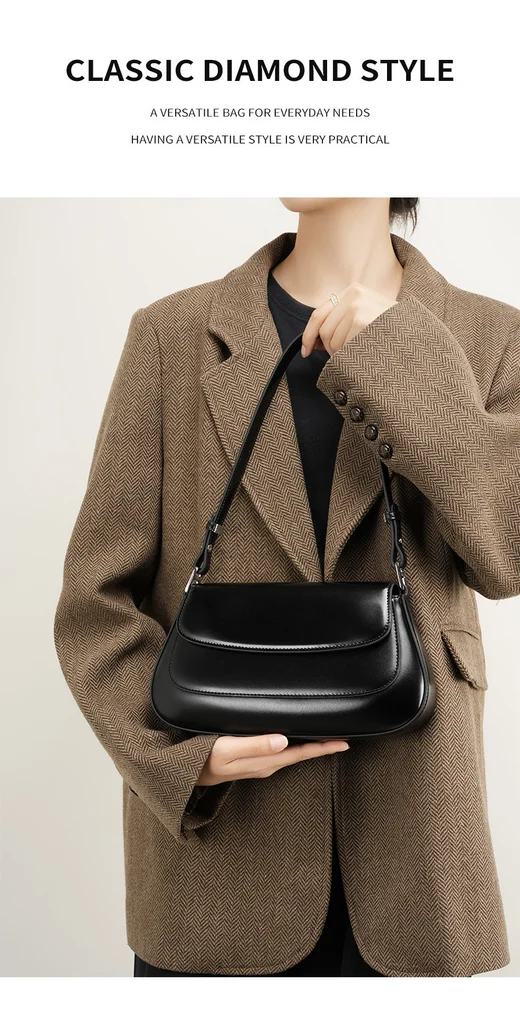 Genuine Leather Saddle Bag