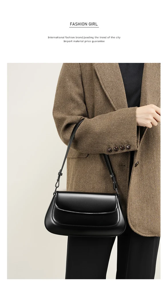 Genuine Leather Saddle Bag