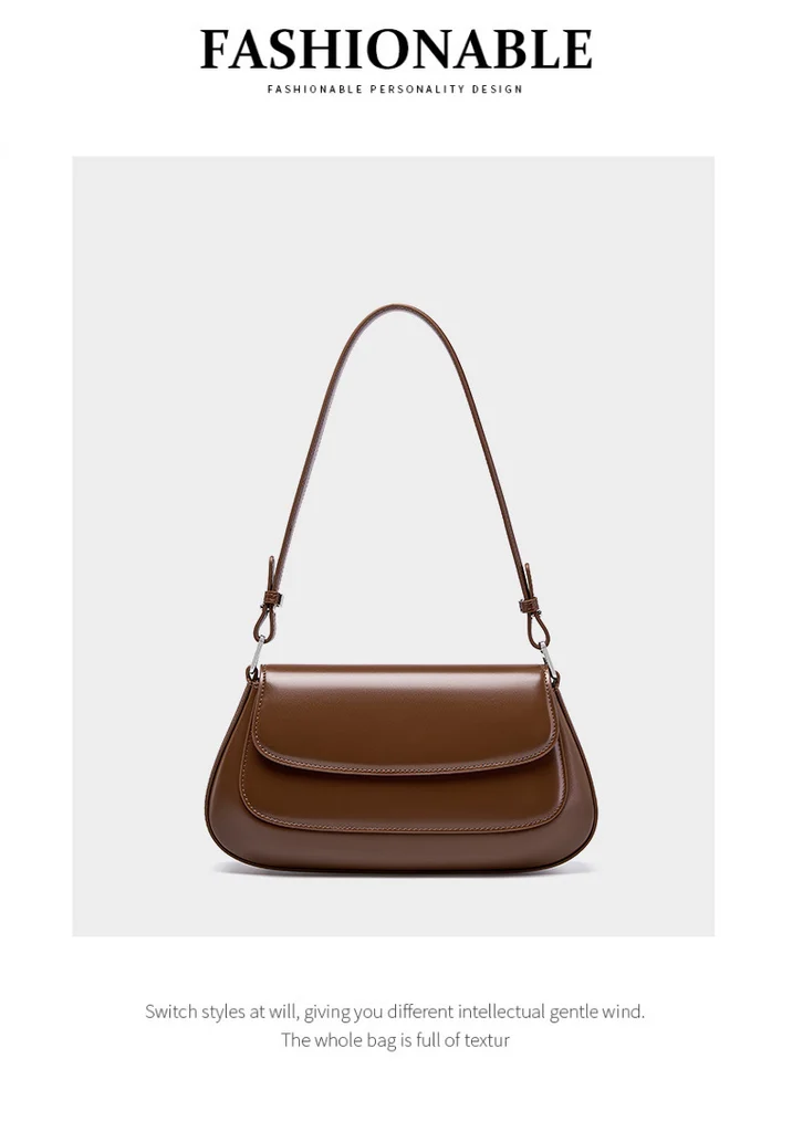 Genuine Leather Saddle Bag