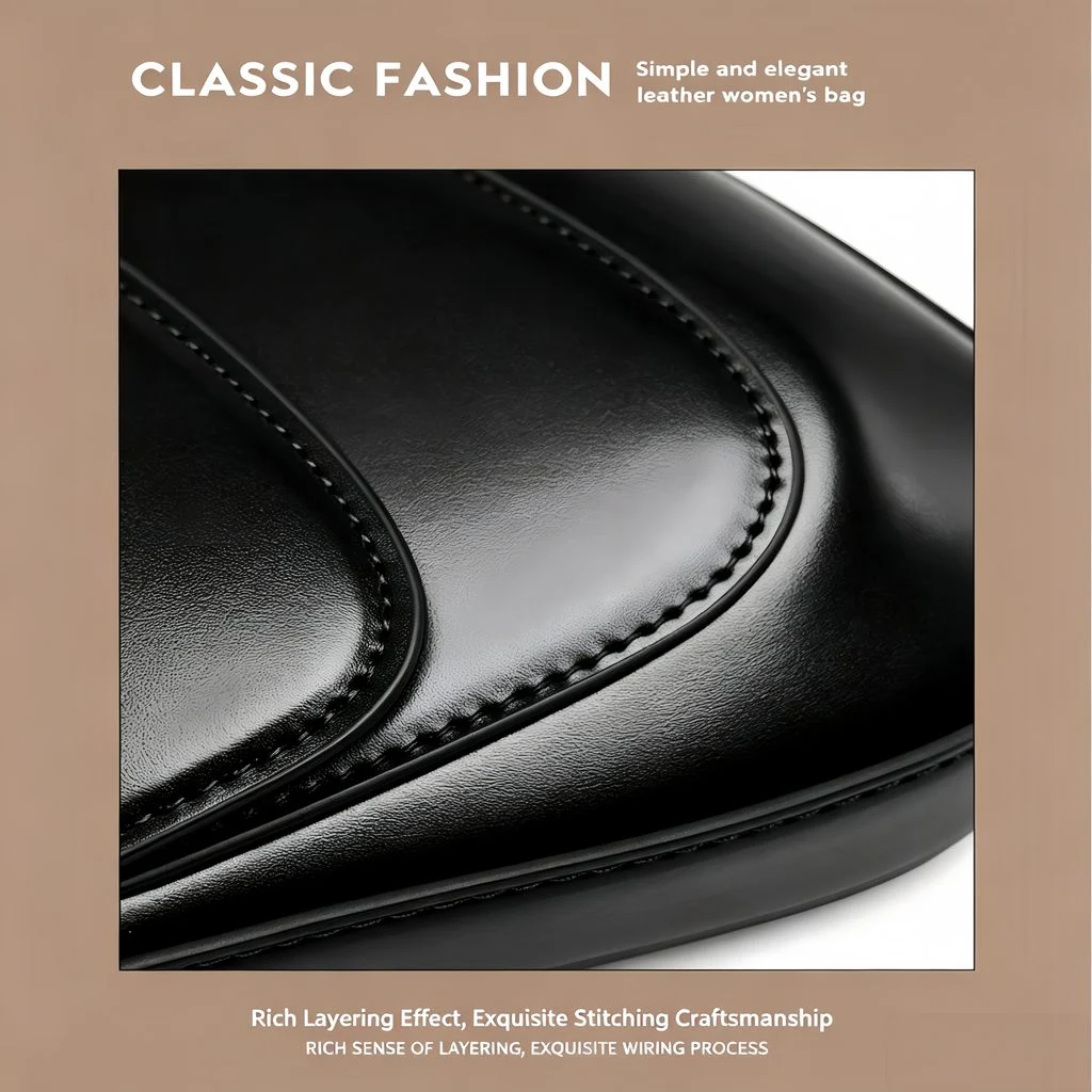 Genuine Leather Saddle Bag