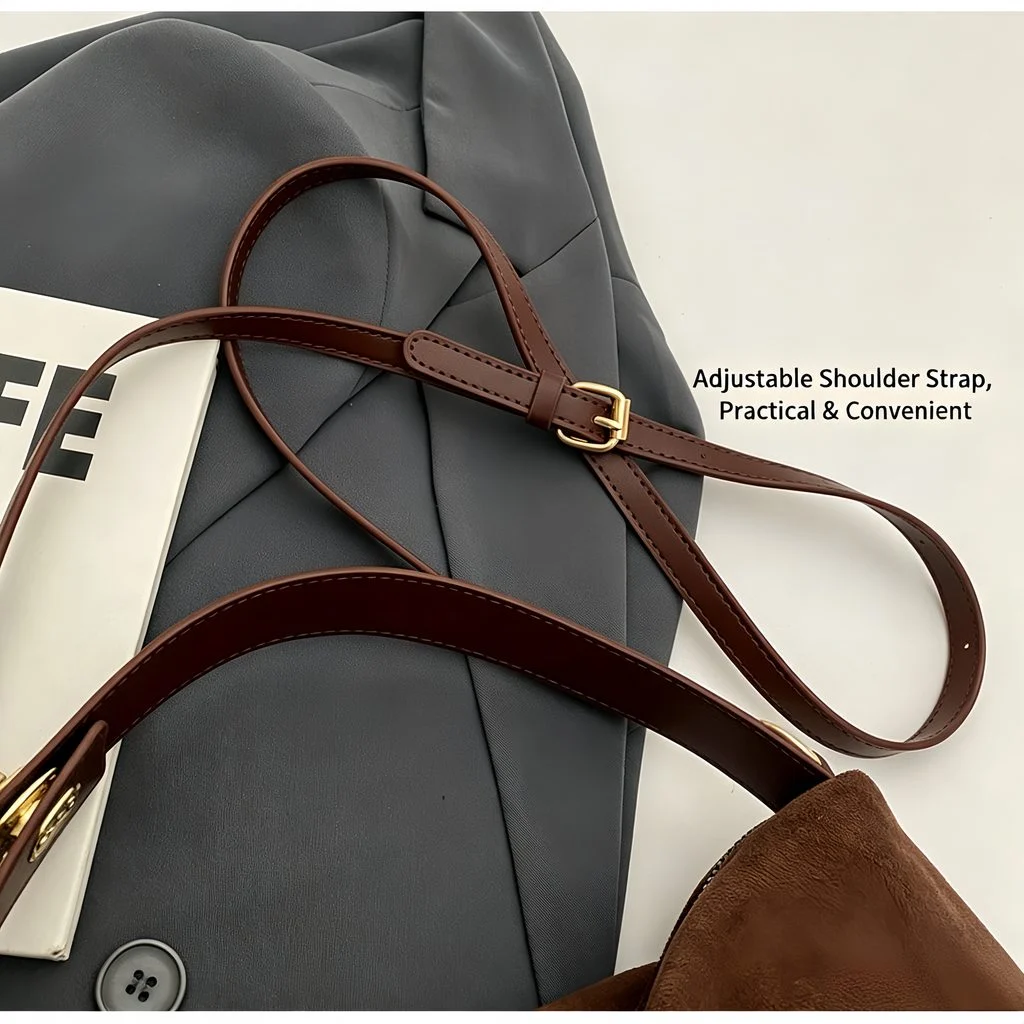 Frosted Deer Suede Hobo