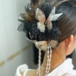 Boho butterfly claw clip with movement