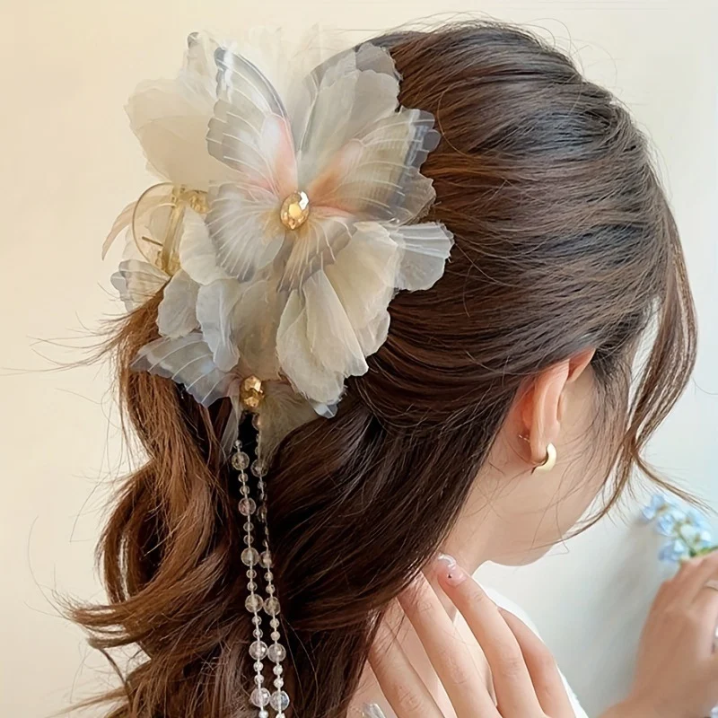 Butterfly Tassel Claw Clip - View 6