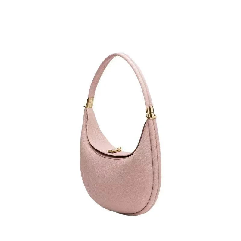 Genuine Leather Crescent Bag