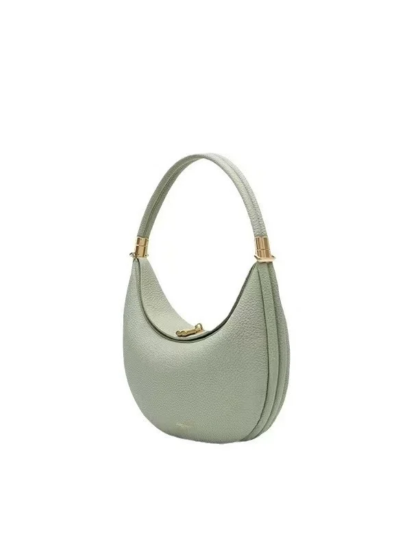 Genuine Leather Crescent Bag