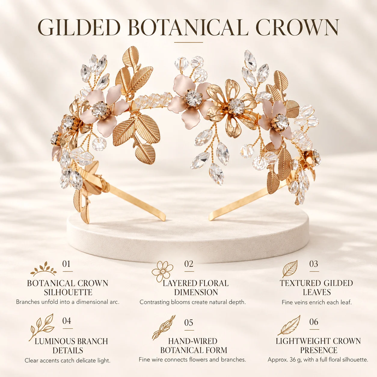 Luxury Flower Headband - View 2
