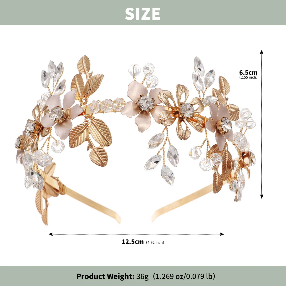 Luxury Flower Headband - View 6