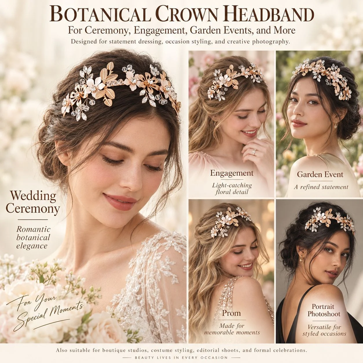 Luxury Flower Headband - View 8