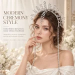 Luxury Rhinestone Headband Sparkling Crystal Hairband for Women - Detail Closeup