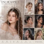 Luxury Rhinestone Headband Sparkling Crystal Hairband for Women - Flat Lay