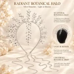 Luxury Rhinestone Headband Sparkling Crystal Hairband for Women - Angle View