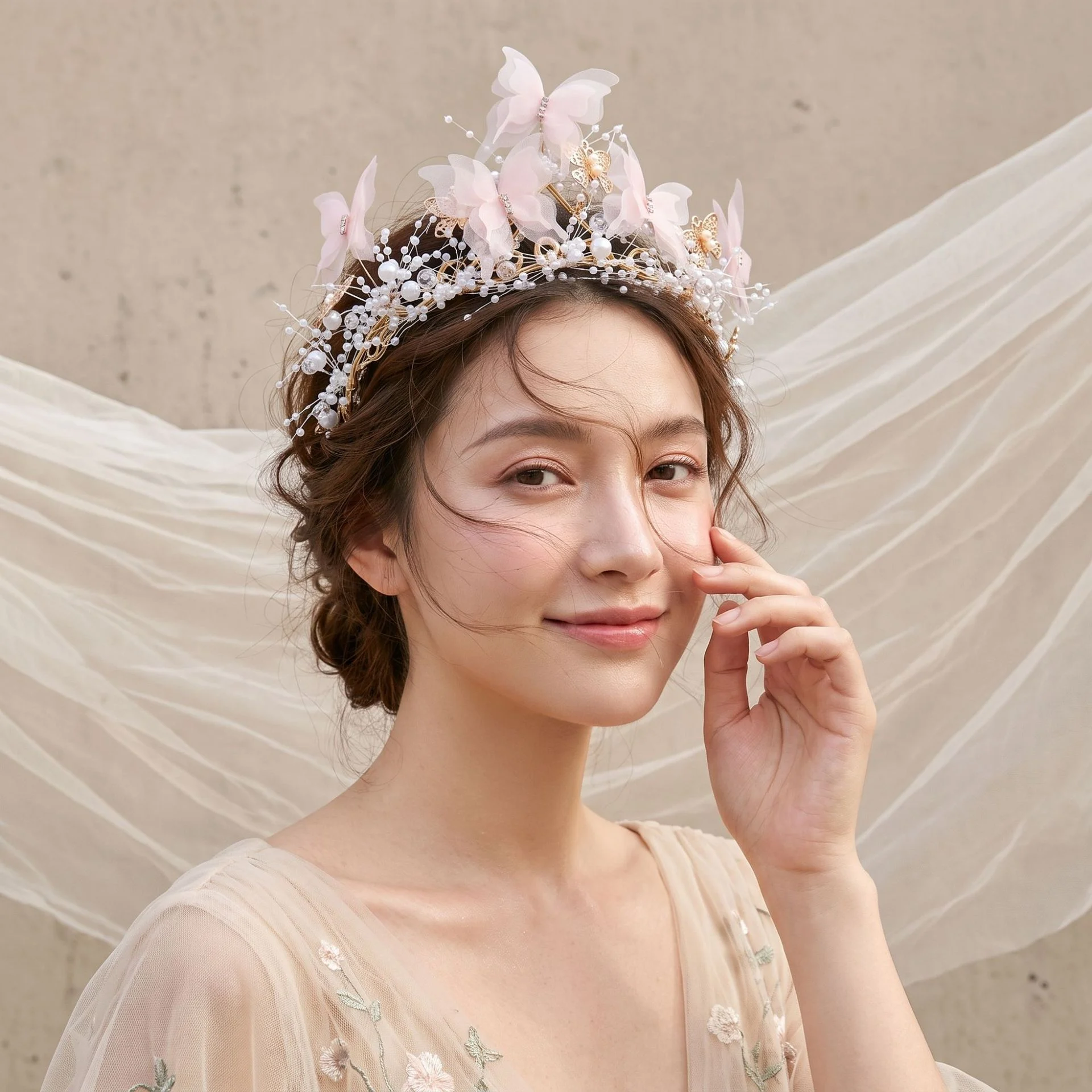 Mesh Butterfly Crown - View 3