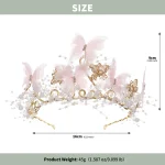 Tulle butterfly crown for garden party