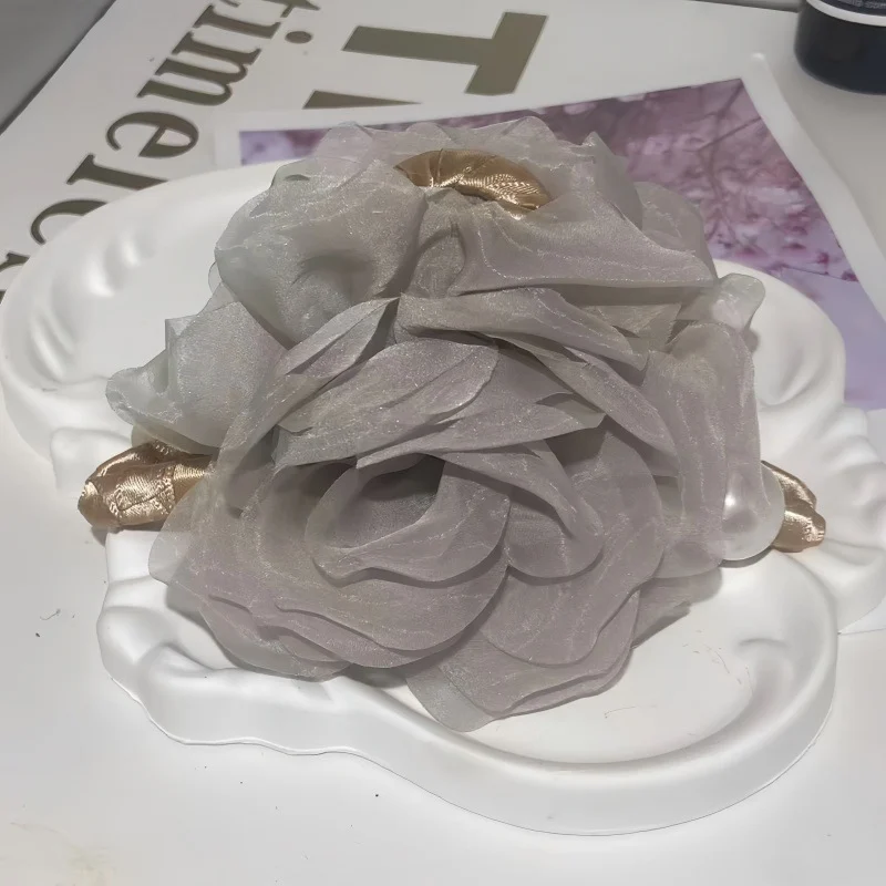 Pearl Camellia Claw Clip - View 7