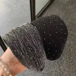 Crystal hairband with rhinestone accents