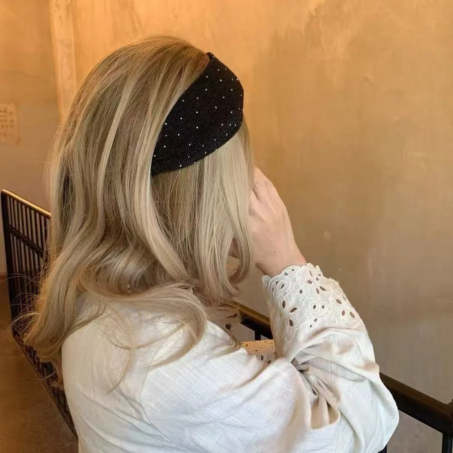Rhinestone Wide Headband - View 3