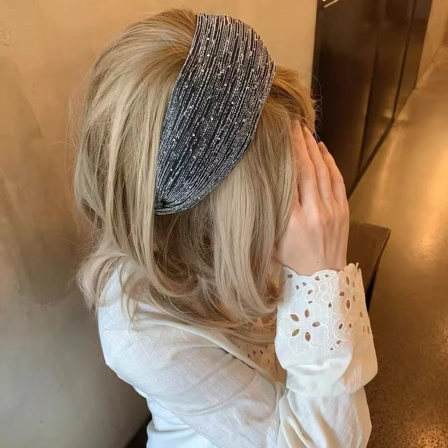 Rhinestone Wide Headband - View 4