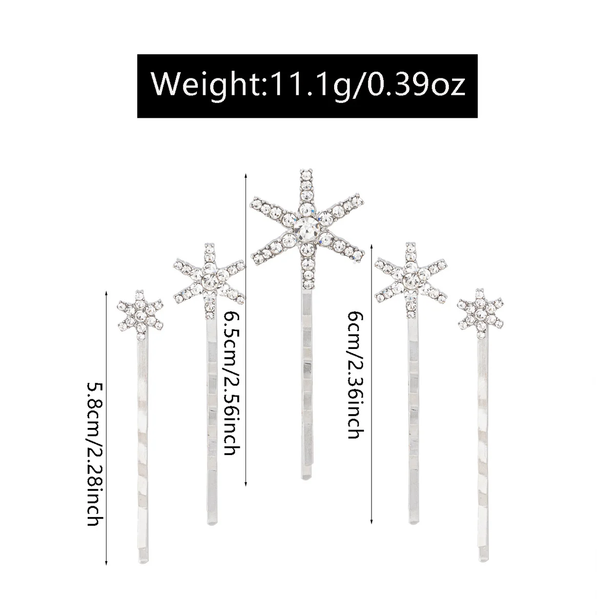 Snowflake Hair Clip - View 2